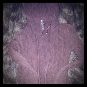 2/$15 or 4/$30 Light brown, aero hooded cardigan